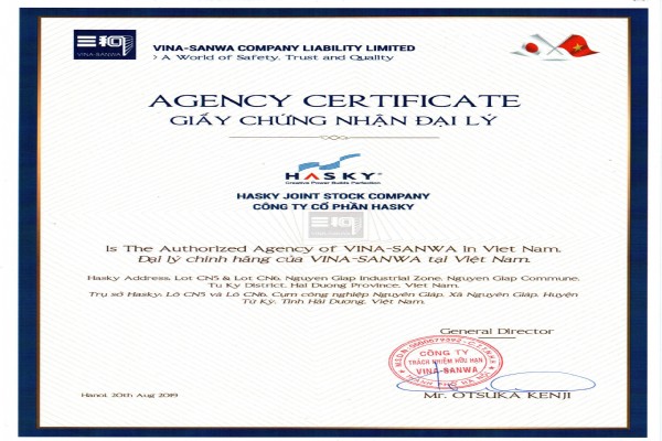 HASKY GROUP - AUTHORIZED AGENT OF VINA-SANWA IN VIETNAM